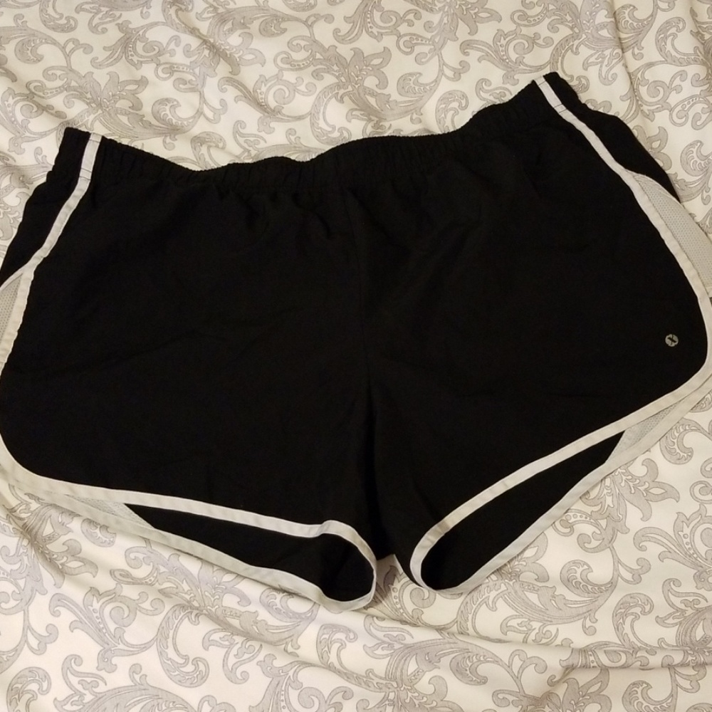 Black and White Athletic Shorts